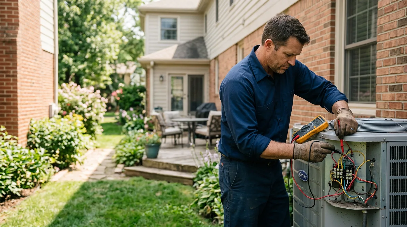 HVAC technician working near Saxis, VA